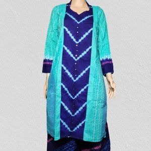 Screen printed Aarong cotton readymade dress set